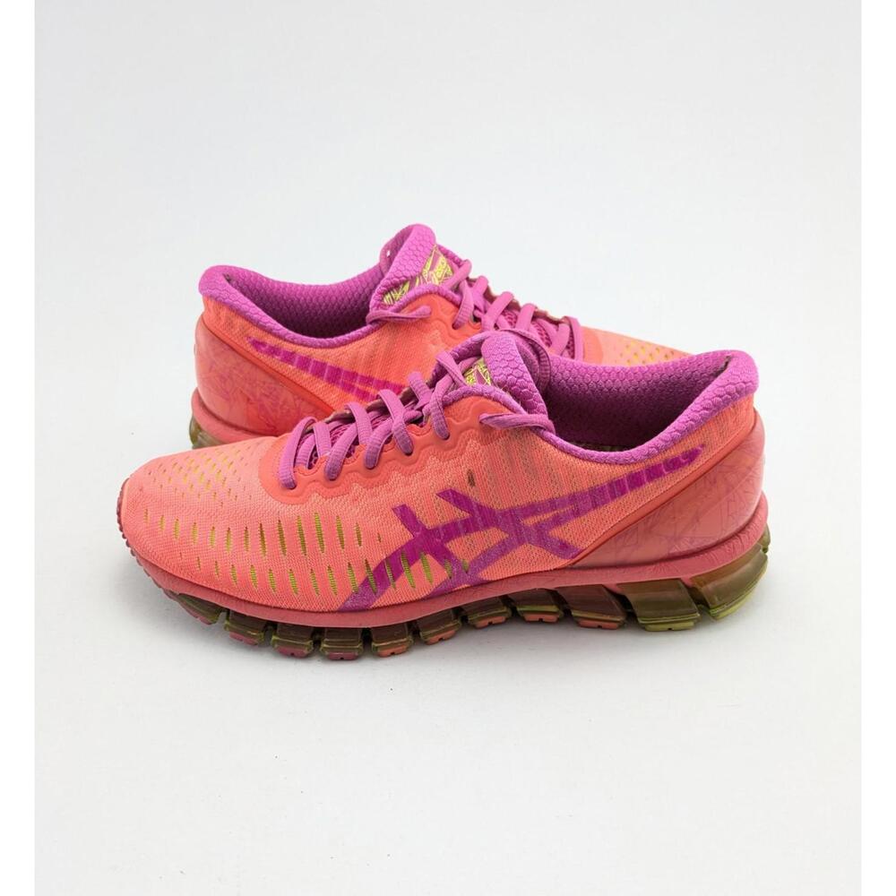 Womens ASICS Gel Quantum 360 Pink‎ Purple Athletic Running Shoes T5J6N Size 8